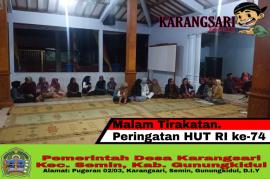 TIRAKATAN PERINGATAN HUT RI KE-74